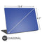 Blue Solid Universal Laptop 16.6in (13.4 x 9.7in) Skin
